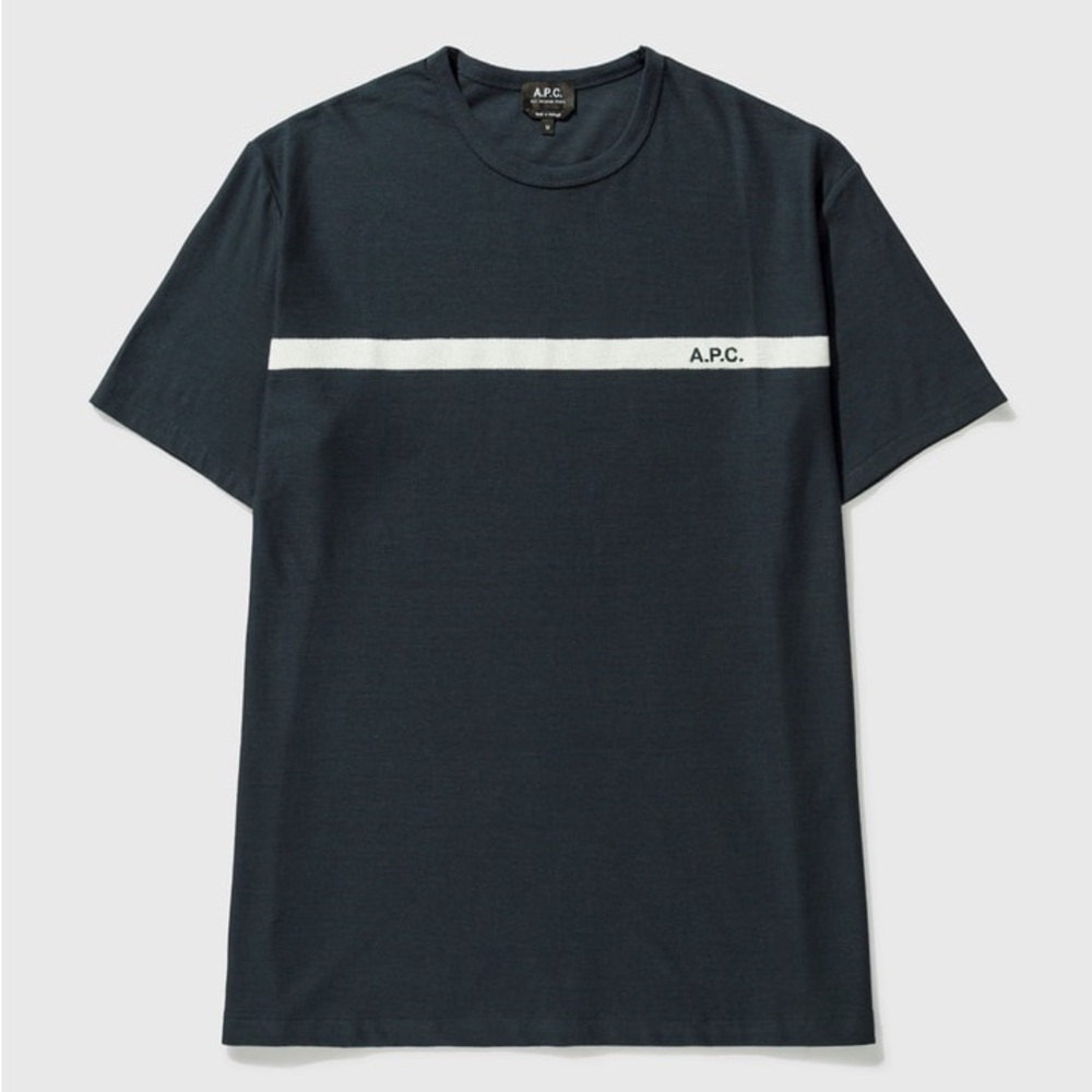 A.P.C. Yukata Tee in Dark Navy Size L